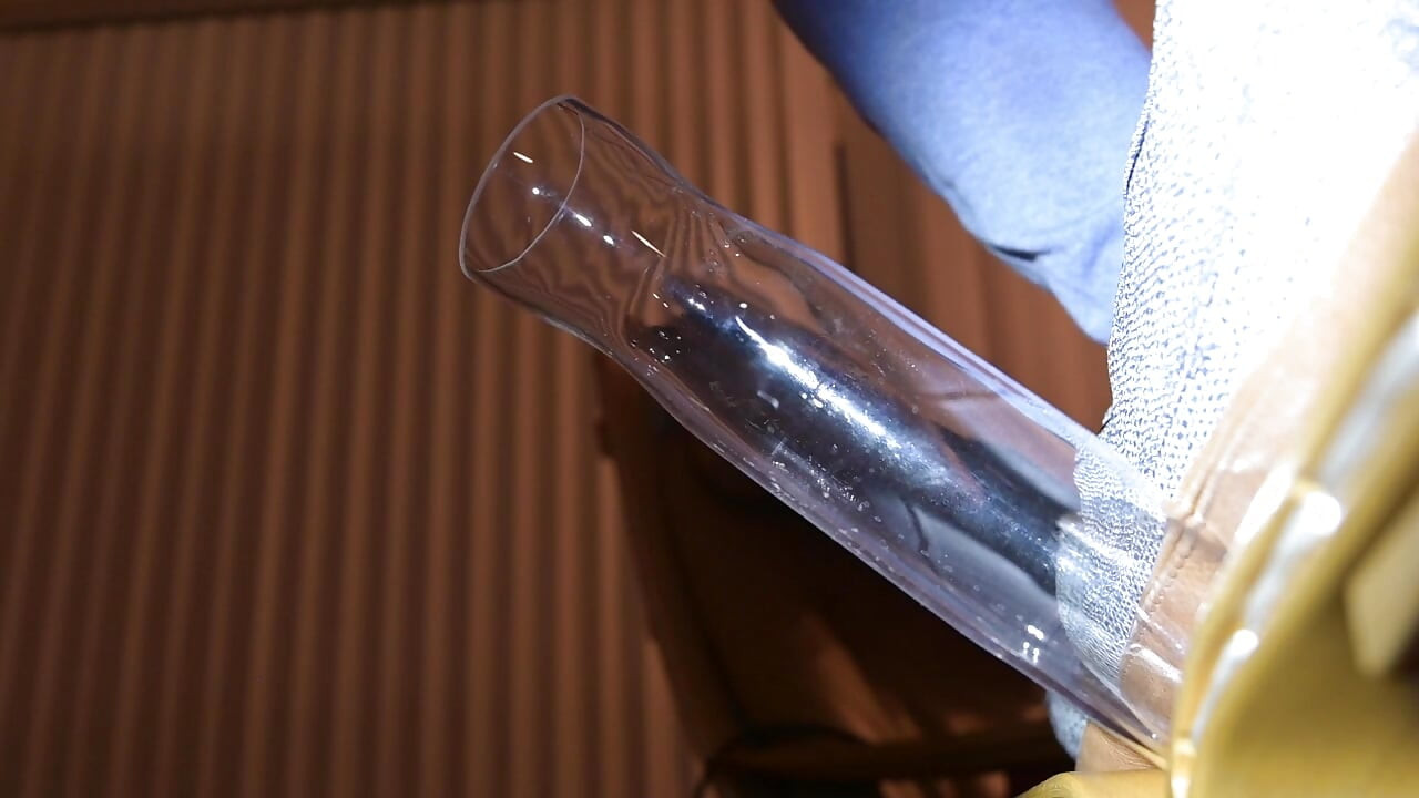 Vacuum suck ropes of cum from guys cock