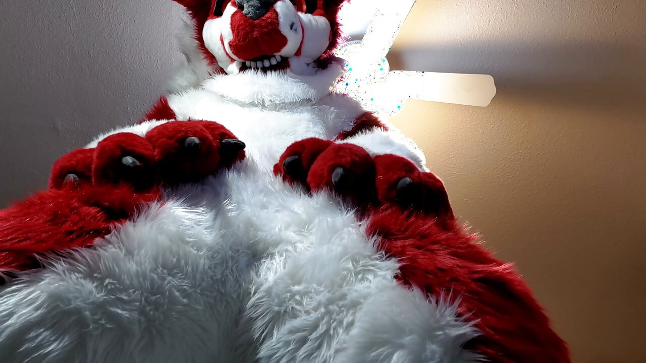 Fursuit omorashi - wetting myself in my full-body murrsuit