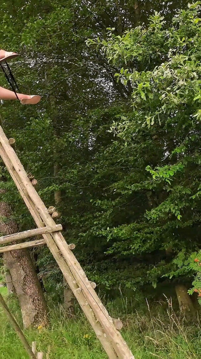 Xxl Pissing From Above in the Forest