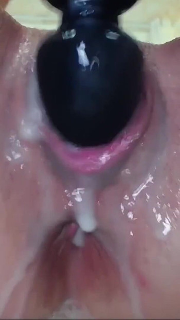 Emotional moment from "PUSSY and Clit stimulation with Vibrator Hitachi, I'm ready to Squirting Orgasms"