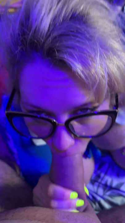 Insanely Sloppy Deepthroat BJ From Live Show - Throatfucked & Facial