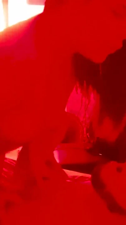 Thrilling moment from "Hot Cowgirl and Doggystyle action in the red room!"