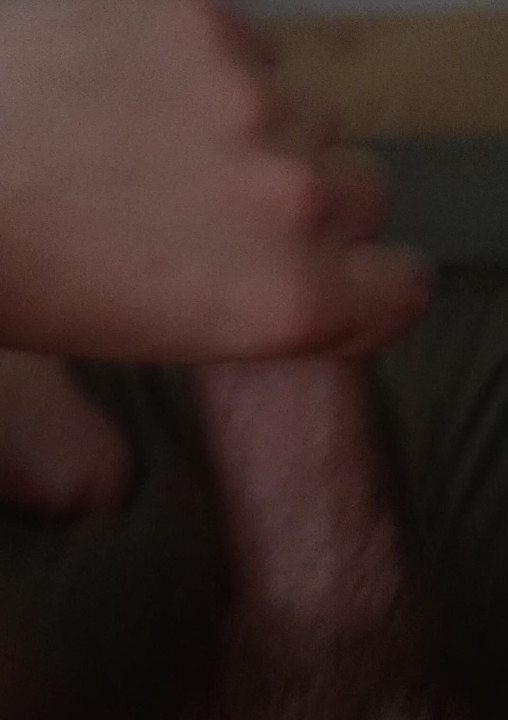 Stroking my cock