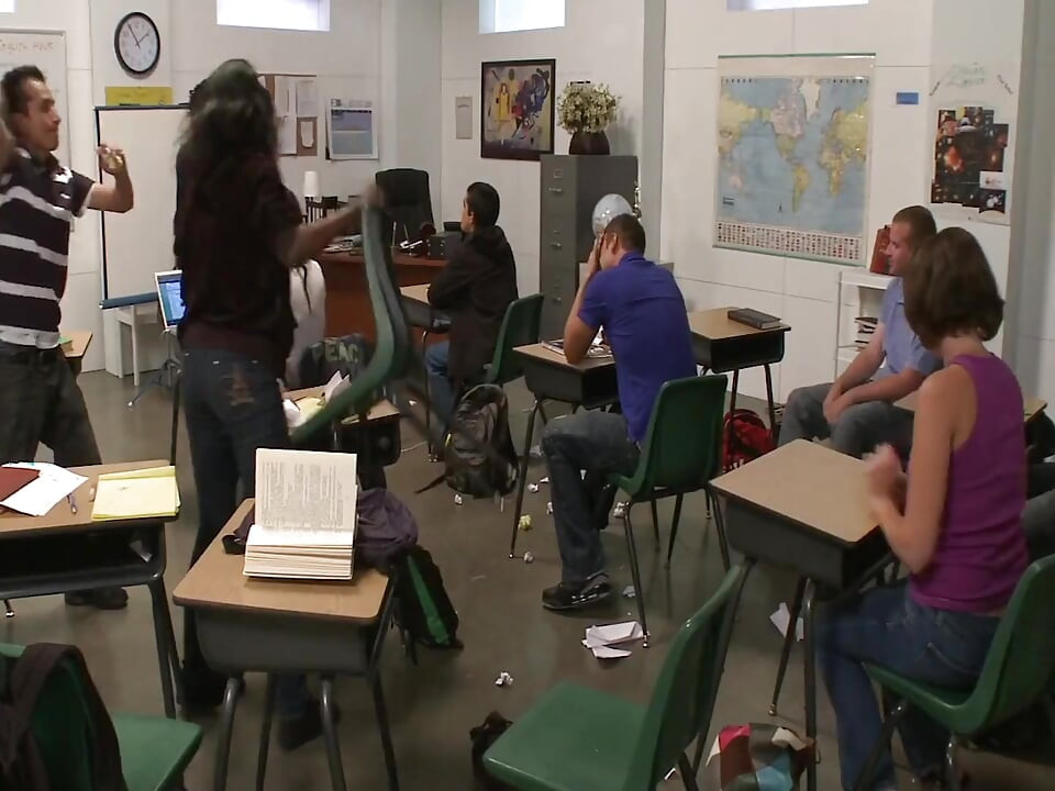In Class You Fuck Better Scene-4 Busty Latina Sophia Lomeli Enjoys Her Teacher's Cock After Class