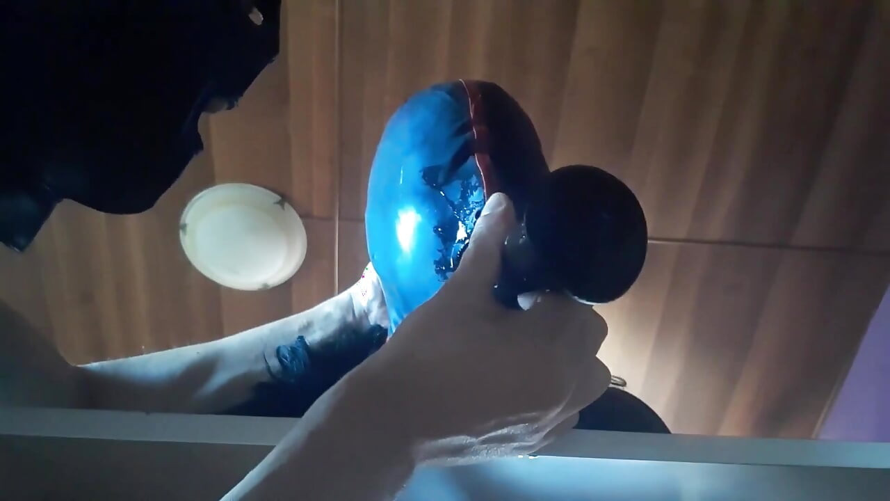 17 minutes of hogtied extreme blowjob and deepthroat with massive oral creampie