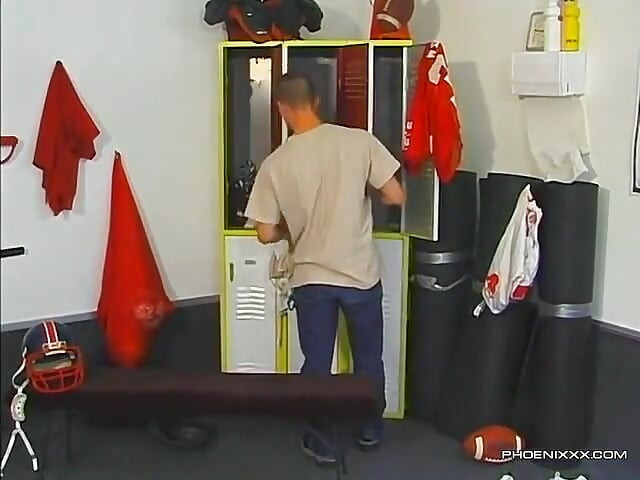 Horny Boy Caught Snooping in the Locker Room