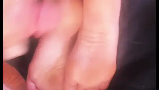 Cum on redhead stepsisters soles