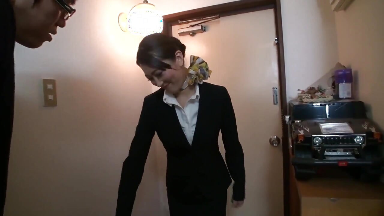 Black Stockings Stewardess Married Woman Trained with Toys - Aoki Misora