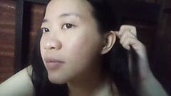 Asiática linda garota com tesão em casa 322