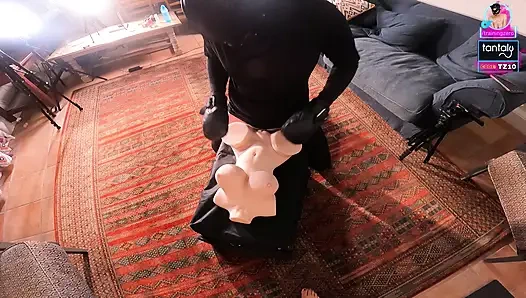 Training Zero Fake Chastity Cumshot Release Orgasm Tease & Denial with Tantaly Sex Doll