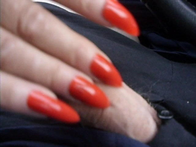 Adult work slut car handjob