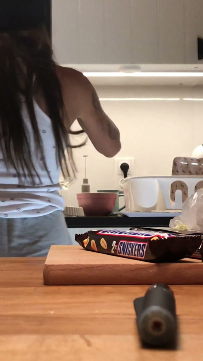 Tiniest Thong in the Kitchen, Then No Panties Sylvia | Clip 1