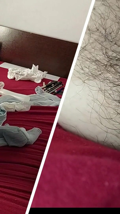 Must-share moment from "Horny mom undresses and masturbates with moans. Naughty sexy milf tries on naked clothes."