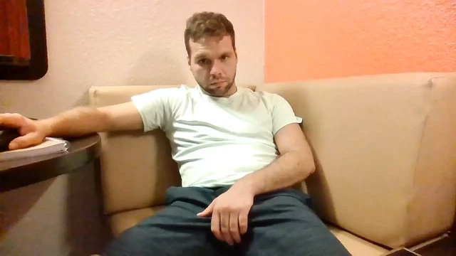 Solo Masterbation in hotel room