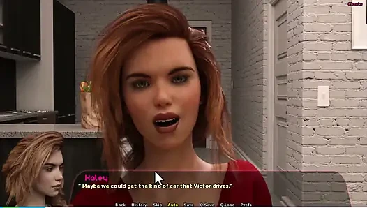 Haley hikayesi #12 - Haley Johannes'e sakso çekti. Hayley, Bay Andrew ve Johannes dışarı çıktı ve Johannes Hayley'i sert sikiyor