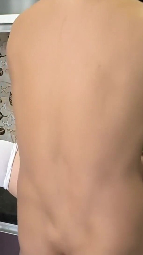 Cum in mouth fuck in kitchen | Clip 3