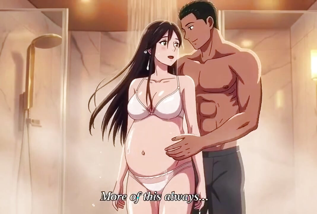 Shower sex husband helping wash Ayesha’s pregnant body
