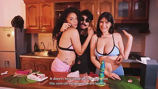 Making This 2 Georgeous Cum with Some Help (badpeach Toys Review)