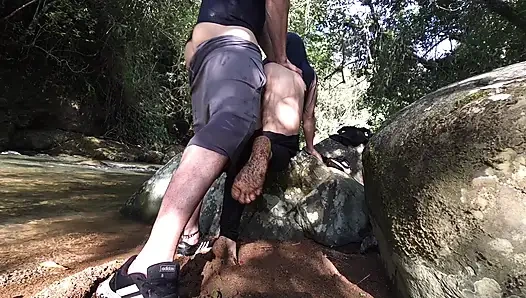 FINAL PART I go out to explore nature I found a guy and I ask him to fuck my ass and he gives me a delicious fuck and his milk has a taste