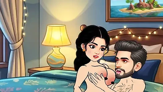 The story of Rupa Bhabhi and Gopal's bedroom sex story. Hindi Cartoon Story
