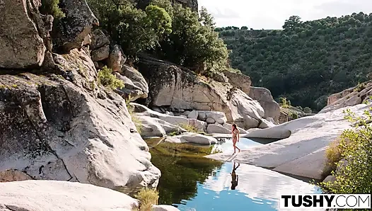 TUSHY Feisty Redhead Audrey Reid Puts Her Man To The Test In Passionate Outdoor Anal Adventure