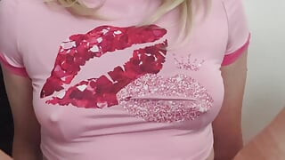 Holly fucks her ass until she sissygasms