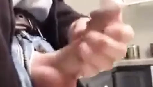 Büyük kalın baba çük fışkırtma