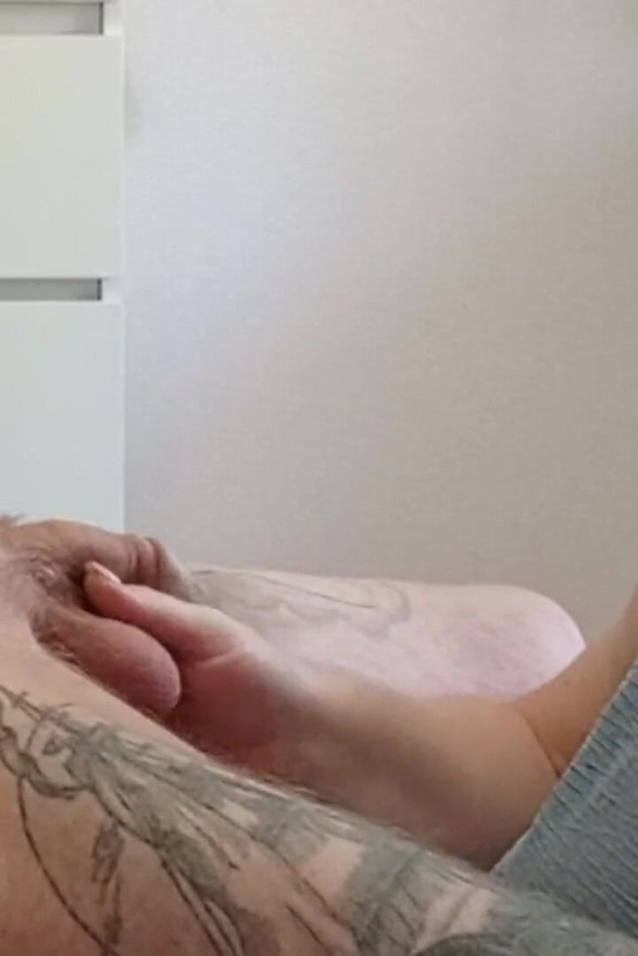 Wife Watches as Neighbor Sucks My Dick and Swallows Cum