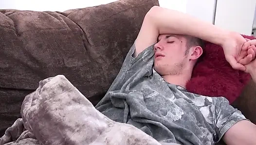 Big ass brunette with small tits pounded hard on the couch