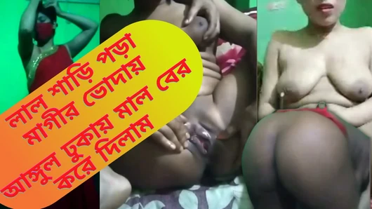 Horny Bangladeshi Housewife Gets Hard Fingering Enjoyment( Clear Bangla Audio voice )  By her Local Lover