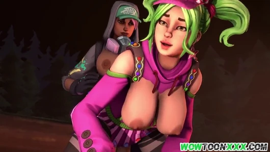 Futanari Fortnite sex hammering session