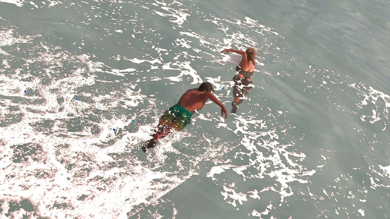 Stepbro Having Fun With His Stepsister In The Beach