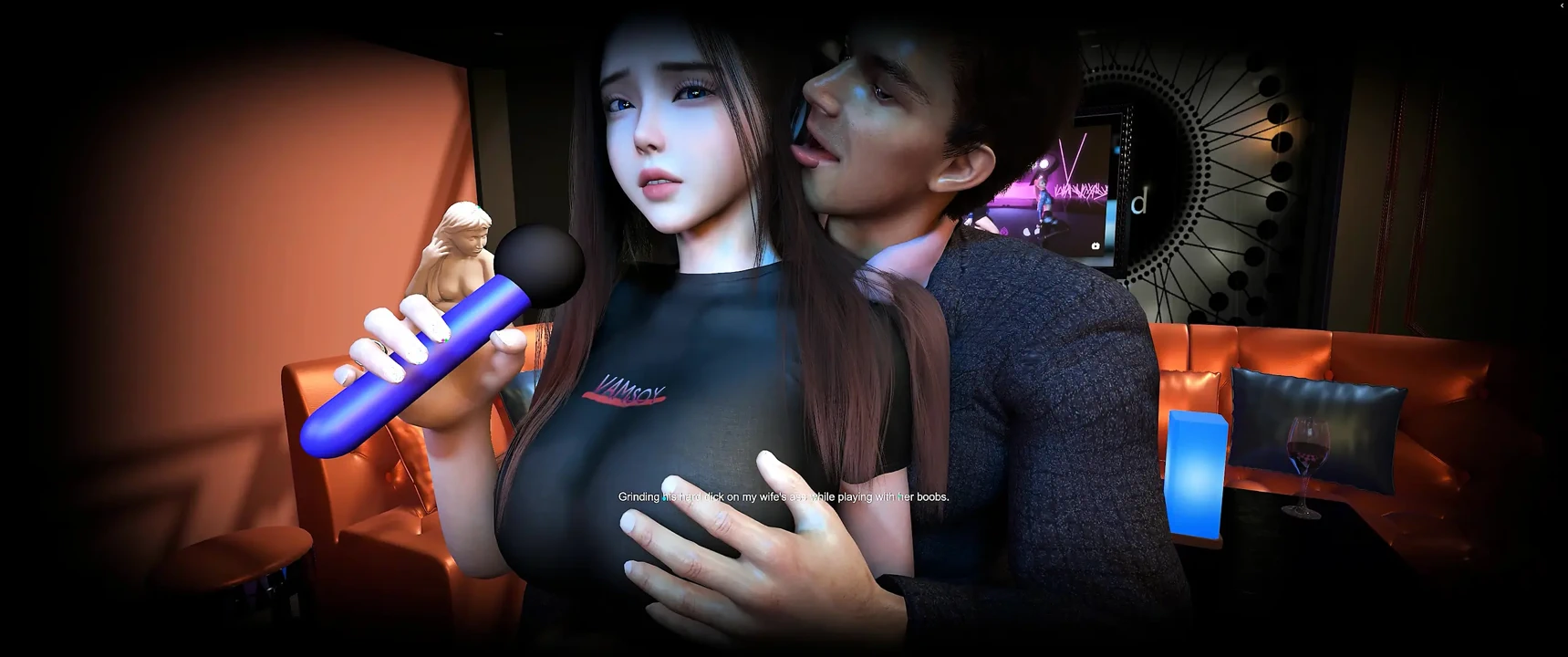 NTR - 美丽丰满的妻子与我的老板发生性关系 - 3D 动画 4k