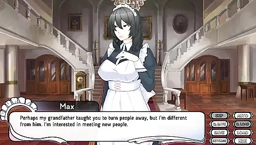 Hizmetçi malikanesi: yarak emen ev hizmetçisi, ağzına boşalma, hentai ep.2