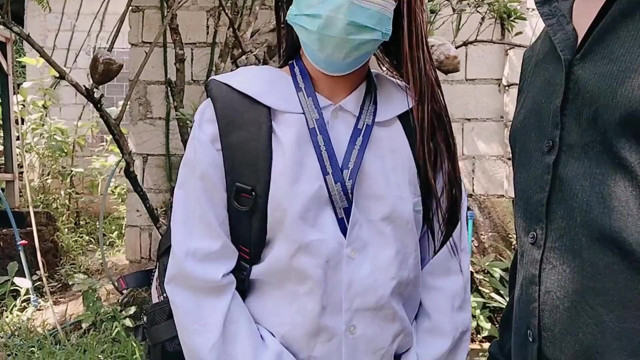 STUDENT AND TEACHER FUCK AT THE BACK OF SCHOOL