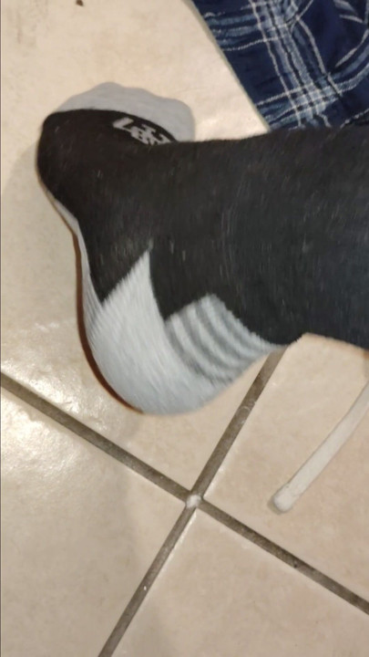 Showing Some Sexy Socks When I'm Rubbing My Brown Hispanic Boy Dick