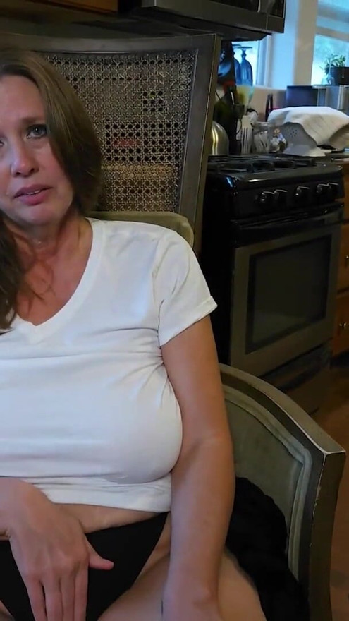 AuntJudysXXX - Busty Mature Amateur Autumn Sucks Off the Delivery Guy | Clip 1