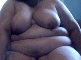 Masturbación madura obesa