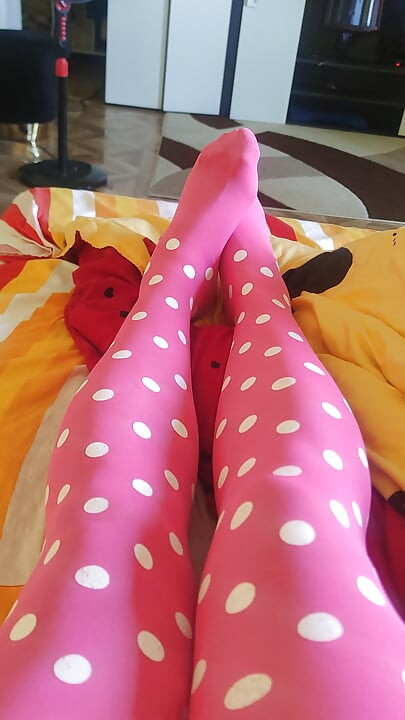 Pink pantyhose
