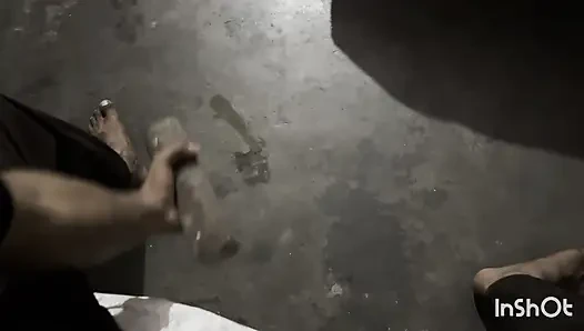 Indian boy masterbation in a room with his dick