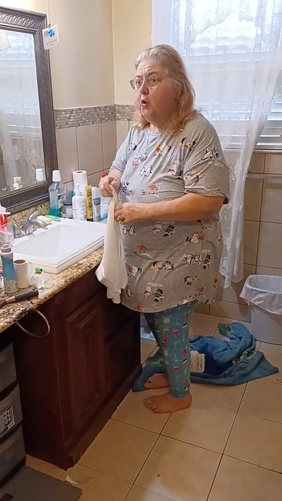 Washing My White Granny Panties for Client!