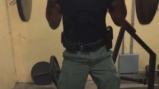 011 - Paco H - Working out with security gear on