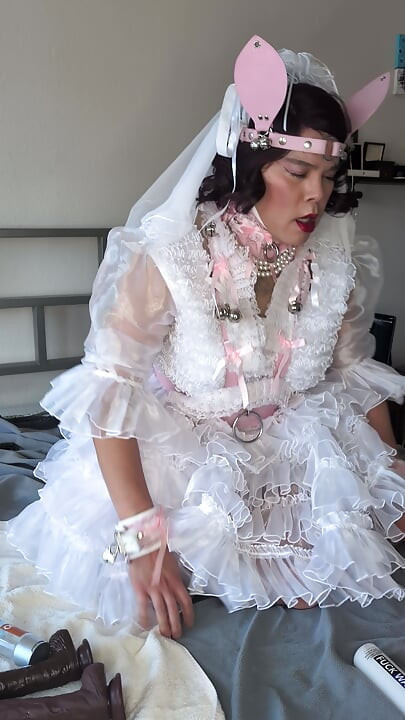 Sissy Bride Riding Her Doll