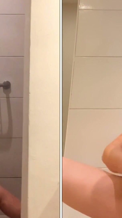 Naked sissy in high heels rides her dildos | Clip 1