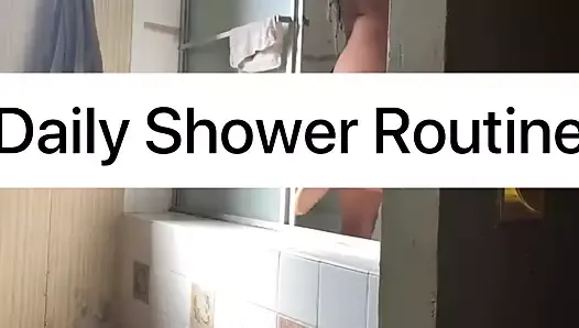 Routine de douche quotidienne