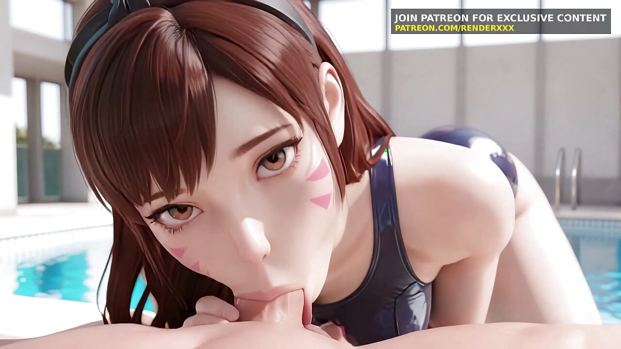 Animasi 3D: Overwatch Dva Taking Swimming Lessons Uncensored Hentai