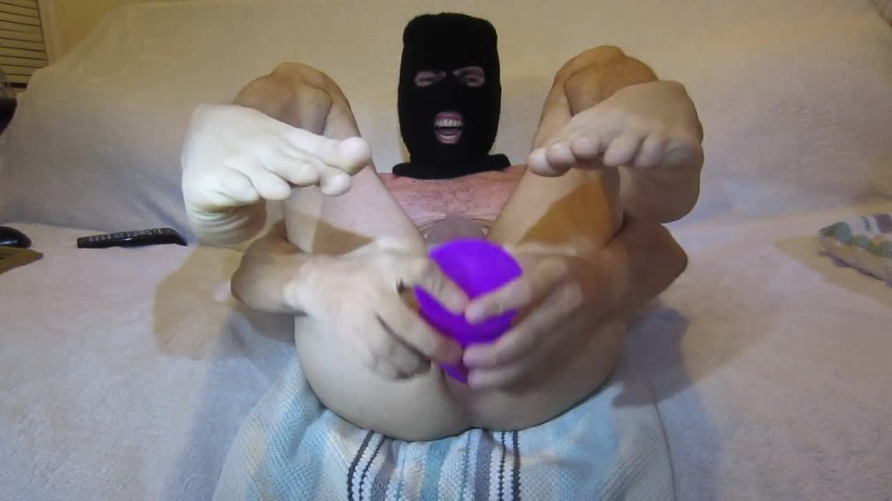FUCKING MY HUGE PURPLE DILDO
