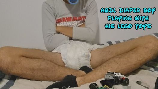 ABDL Diaper Boy Playing With Lego