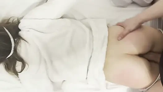 I Woke Up My Latina Roommate in Pajamas - Real Moans