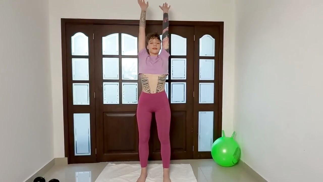 Laten we samen yoga doen